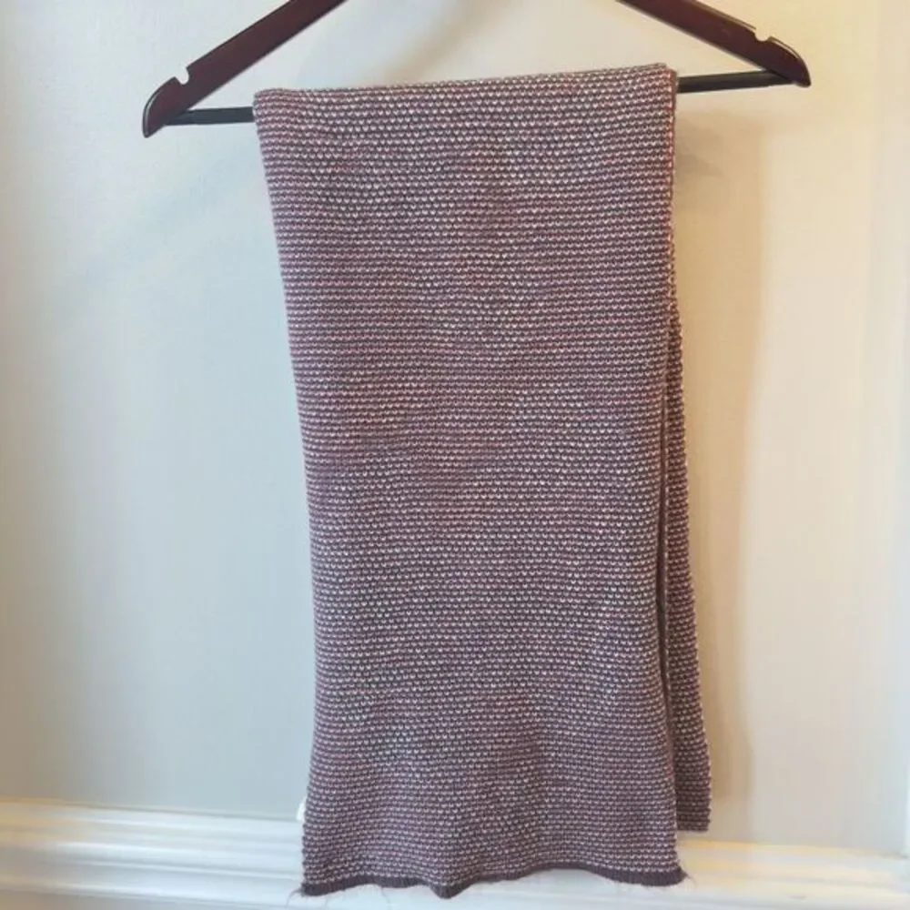 100% Acrylic Matilda Jane‎ Long Woven Scarf Pink & Purple Multi Color WARM 11x90